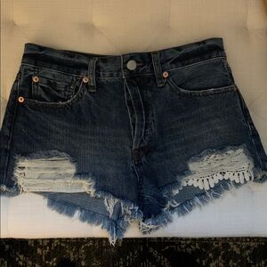 Free People jean shorts